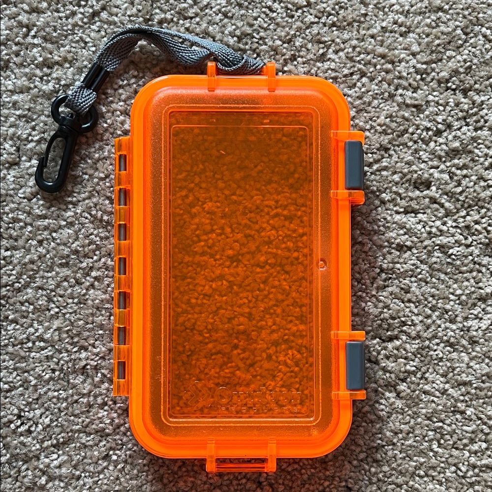 Orange Waterproof Protective Phone Case with Strap (Outdoor Products)